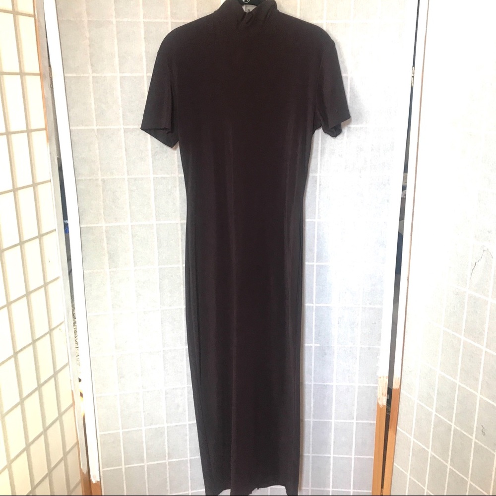 BOGO 90s Charlotte Russe Brown Mockneck Dress